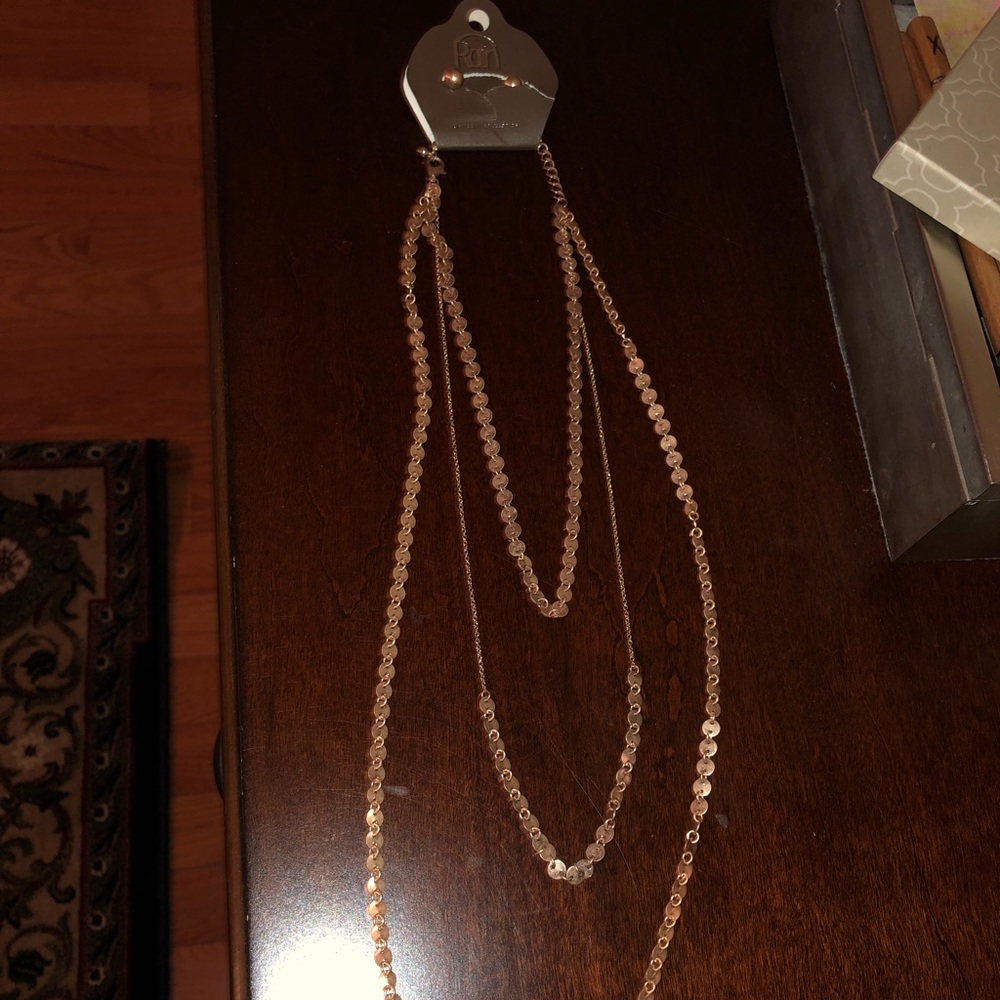 Rose gold necklace
